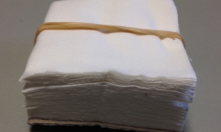 COTON LINON 5X5 CM (guipé) - NF EN ISO 105-X12  FROTTEMENT
